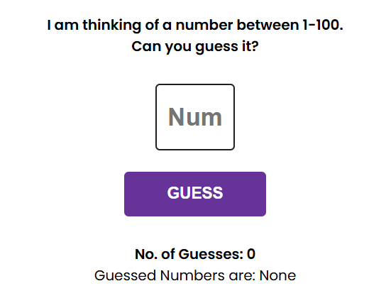 number guessing game