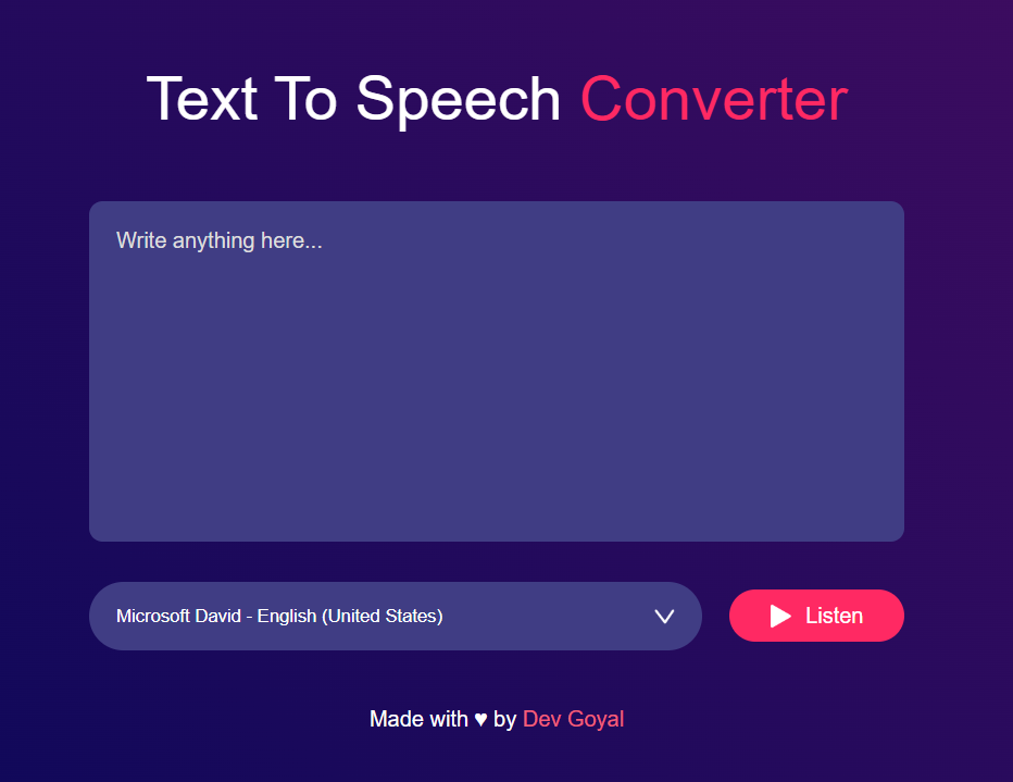 text to speech converter